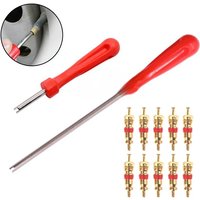AliExpress NONE Tire Valve Core Removal Tools Wrench Plastic Handle Iron Plated Wrench Core Repair Hand Tool for Car Bike Bicycle Motorcycle