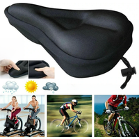 AliExpress NONE 1/2/3pcs Soft Bicycle Seat Breathable Bicycle Saddle Seat Cover Comfortable Foam Seat Mountain Bike Cycling Pad Cushion Cover