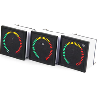 N-72 AC rotary table signal indicator light LED digital display voltage AC50-500V current 3-120A frequency 3-120HZ meter 72x72mm