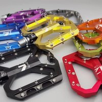 AliExpress shanmashi New Mountain Bike Pedals MTB Pedal Aluminum Bicycle Wide Platform Flat Pedals 9/16
