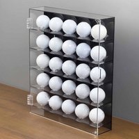 Acrylic Golf Ball Display Case Storage Box - Wall Mount Or Tabletop Option for Golf Ball Collectibles And Memorabilia