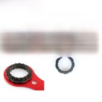 DECKAS Multifunctional BB Wrench Tool DW-018 249*64*3mm Red DUB/TL-FC32 Adaptor Of TL-FC25/TL-FC24 Bottom Bracket Repair Tool