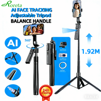AI Smart Gimbal Tripod Selfie Stick Foldable 360° Auto Follow-Up Face Tracking Gimbal All-in-one Phone Holder For smartphone