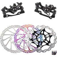 AliExpress BUCKLOS Bicycle Front Rear Mechanical Disc Brake Aluminum Alloy MTB/BMX/Folding Bike Caliper Linear Pull 160mm Disc Brake Rotor