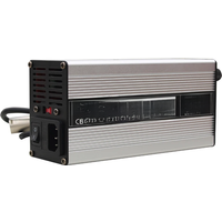 75.6V 5A Charger Used For 18S 64.8V 66.6V Lithium Battery Pack Aluminium Alloy with Fan