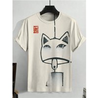 Funny Men's T-Shirt 3D Cartoon Cat Printed Short Sleeve T-Shirt Fashion Hip Hop O Neck Top Summer Men's Outdoor Casual Clothing