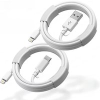 20W PD Original Fast Charging USB Cable for iPhone 14 8 7 Plus 13 12 11 Pro XS Max XR X USB C Rapid Charger Cable 1m 1.5m 2m 3m