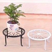 Tall Plant Stand Metal Flower Pot Rack Heavy-duty Cast Iron Plant Rack Indoor Outdoor Plant Aesthetic