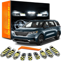 ZITWO 14Pcs For New Kia Carnival Sedona KA4 2020 2021 2022 2023 2024 LED Interior Dome Reading Map Trunk Light Kit Car Led Bulbs