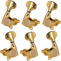 Tooyful Golden Sealed String Tuning Key Tuners Machine Heads for Steel String Electric Acoustic Guitar Parts & Accessories 3R3L