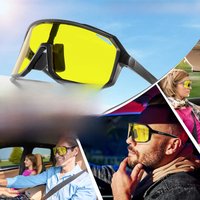 AliExpress Scvcn Car Night Vision Driving Glasses Polarized Anti-Glare Lens Motorcycle Bicycle Driver Goggles UV400 Cycling Sunglasses