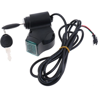 AliExpress SPORTARC E-bike Power Switch Lock Display Thumb Throttle With Key 12V-84V Electric Scooter Handlebars Ignition Switch Key Power Lock