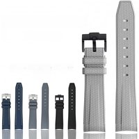 Watch Band for Omega X Swatch Joint MoonSwatch Strap for Seamaster 300 Men Women 20mm Rubber Silicone Curved End Wrist Bracelet