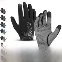 AliExpress Fezrgea Kyncilor Men Gloves Black Full Finger Bicycle Glove Touchscreen Silicone Cycling Gloves Running Hiking Bike Gloves Breathable