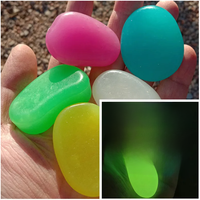 AliExpress NONE 10pcs Luminous Pebbles Big 4.5cm Stone Ornaments Garden Decoration Gravel Courtyard, Fish tank Glow in Dark Pebbles