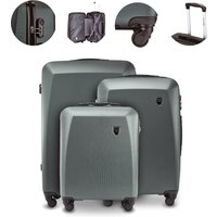 Zestaw walizek 3 szt Twarde ABS+ PLOVER (28"/24"/20”/18") Wytrzymały Bagaż Podróżny | Kółka 360 | Szyfrowany Zamek | Kabinowa, Duża i Średnia Różne ko