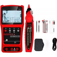 TOOLTOP 3 in 1 LAN Cable Tester Visual Fault Locator Multimeter 600M Length Measure Cable Mapping POE Rj45 Network Cable Tracker