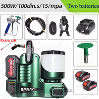 Airless Farbsprühgerät 500W 1,2L 2,8KG 2200PSI Hocheffizientes Elektrisches Airless-Sprühgerät Tragbares Farbsprühgerät für Innenräume Polnisches Lager Direktversand Tragbares Akku-betriebenes