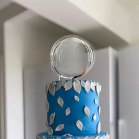 New Golden 18th Birthday Acrylic Cake Toppers Silvery 18th Birthday Cupcake Topper for Girls Boys Birthday Party Cake Decoration