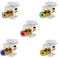 RCA Keystone Female Panel Buckle Head Socket Module Adapter For Wall Panel Socket Panel Installation