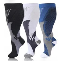 AliExpress NONE 3XL-7XL Compression Socks Fat Socks Fat Plus Large Leg Sports Socks Running Fitness Cycling Calf Stockings Pressure Elasticity
