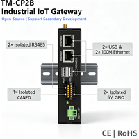 TM-CP2B Ubuntu24.04 Oprogramowanie otwarte 4G-LTE-EG25-G Modbus TCP/IP RS485 CANFD GPIO Ethernet Brama przemysłowa IoT na szynę DIN do sterowników PLC