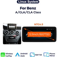 MEKEDE Stock UE Écran multimédia 10.25"/12.3" Linux sans fil Carplay Android Auto pour Mercedes-Benz Classe A CLA GLA W176 W117 X156 2013 2014 2015 - 2019 NTG4.5 NTG5.0 Affichage 1920*720 Prise en