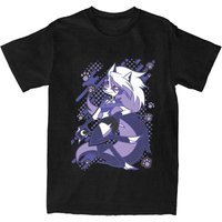 Vintage T-Shirt H-Helluva Boss Loona Cotton T-Shirts Hippie Tshirt for Men's Beach Y2K Basic Loose Short Sleeve Clothes
