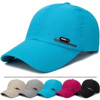 AliExpress YB Summer New Breathable Perforated Quick-Drying Hat For Men Fishing Sun Protection Baseball Cap Cycling Travel Sports Hat