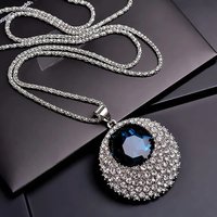 Chain Necklace Pendant Necklace Women Sweater Necklace Imitation Crystal Necklace for Women Jewelry Gifts Necklace on Neck 2023