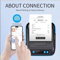 MHT-P29L Effective Mobile Potable Printer 80mm Wireless Bluetooth 80mm Label Receipt Printer Sticky Price Tag Mini Portable