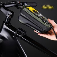 AliExpress WILD MAN GX220X Mountain Bike EVA Hard Shell Front Handlebar Bag with Quick-Release Bracket on the Top Tube for Crossbar