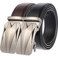 LONG Size 180 170 160 150 140 130cm Belt Plus Size Silver Metal Automatic Buckle Men's Belts for Business Trouser Jeans