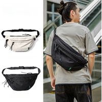 AliExpress NONE Oversized Fanny Pack Waterproof Oxford Crossbody Bag Chest Bag Cycling Large Gym Waist Belt Bag for Men Women Bolso De Mano