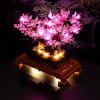 Hprosper 5V LED Light For 10281 Creator Expert Bonsai Tree Decorative Lamp With Battery Box (Not Include Lego Building Blocks)