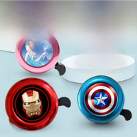 AliExpress Hasbro New Marvel Spider-Man Iron Man Captain America Cartoon Children's Bicycle Bell Cute Balance Car Baby Bike Bell Horn Accessories