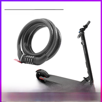 AliExpress NONE Electric Scooter Anti-theft Bike Lock for Ninebot ES1 ES2 ES3 ES4 Padlock Motorcycle 4 Password Chain Safety Combination Lock