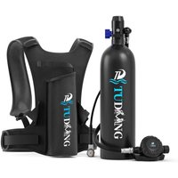TUDIVING-2L Portable Scuba Tank Support 30-45 Minutes Breath,Refillable Diving Tank for Underwater Works