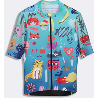 AliExpress SPEXCEL New Race fit graffiti Short Sleeve Cycling Jersey Lightweight Fabric Bicycle Wear With Original YKK Zipper for man