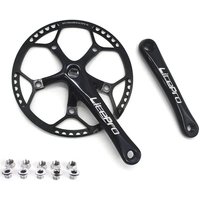 AliExpress NONE Litepro 130BCD Bicycle Crankset Aluminum Alloy Folding Bike Crankset 45T 47T 53T 56T 58T 130 BCD Road Bike Crank Set