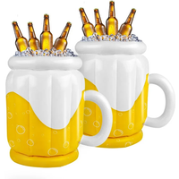 1/2pcs PVC Inflatable Ice Bucket Beer Cooler Funny Hawaiian Birthday Party Decoration Summer Beach Pool Outdoor BBQ Supplies