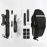 AliExpress Portable Bicycle Repair Tools Kit Bike Repair Tools Kit Pump Saddle Bag Tire Patch Multi-functional Wrench Tool Set Accessories