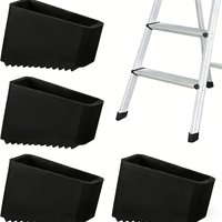 2Pcs Non-Slip Rubber Ladder Feet Covers 5.5x5cm Anti-Skid Replacement Protector for Telescopic Ladders