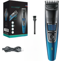 Original VGR Adjustable Beard Hair Trimmer For Men Cordless Stubble Hair Clipper Electric Lithium Haircut Machine Rechargeable