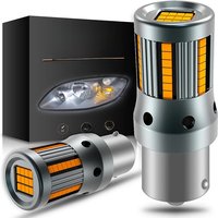 2Pcs 1500Lm T20 7440 led 1156 BA15S P21W 3156 led canbus light bulbs no error Super bright Hyper Flash Turn Signal Lamps 12V