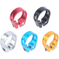 AliExpress NONE HASSNS Bicycle Seatpost Clamp Saddle Blocking Bike Seat Clip 31.8/34.9MM Post Collar Closure for Dropper 27.2/28.6/31.6MM MTB