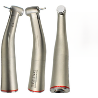 X95L Dental 1:5 Increasing Speed Handpiece Push Button Against Contra Angle LED Fiber Optic Handpiece Inner Water Red Ring