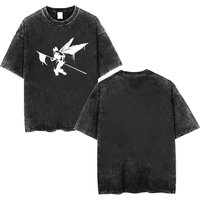 Men's washed T-shirt Linkin Meteora 20th Anniversary Park Retro T-shirt Comfortable Street Top Suitable for Both Men and Women
