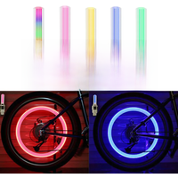 AliExpress NONE LED Bicycle Valve Light, Neon Bicycle Spoke Light, Bicycle Tire Valve Light, Night Riding Warning Light Bicycle Accessories