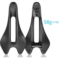 AliExpress RYET Ultralight Full Carbon Bicycle Saddle 58g 3K Weave Oval 6.5X8.5mm 242/122mm Saddle for Road Mountain Bike